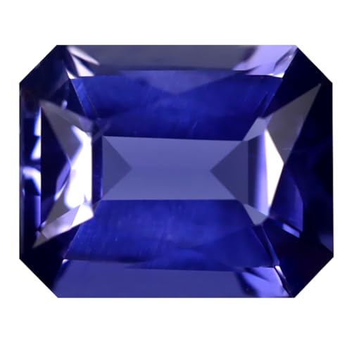 Iolite bleu vif 1,67 ct octogonale la pierre naturelle idéale pour bague sur mesure