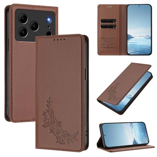 �X�}�z�P�[�X �Ή��@�� for Doogee Note 56 (Pro) / Note 56 Plus �yRFID�u���b�N�z�y�J�[�h�z���_�[�t�����z �}�O�l�b�g�J�� �X�^���h�@�\�t���z�X�}�z�P�[�X Brown