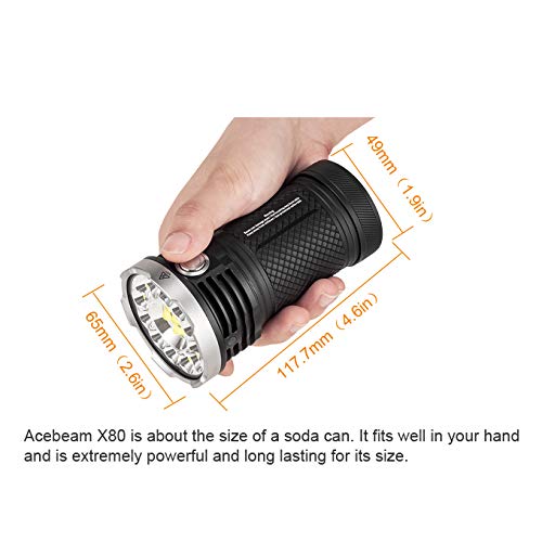 ACEBEAM X80-GT Flashlight Max 32500 lumen Waterproof-IPX8