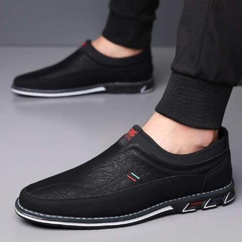 Image of Men's Oxford Business Casual Shoes Office Loafers Dress Comfort Driving Shoes