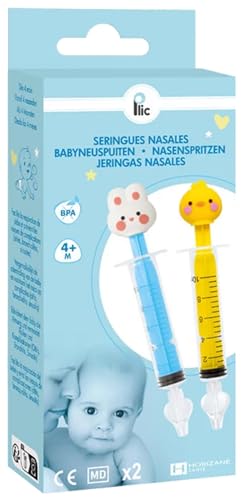 PLIC Seringues Nasales en Silicone Médical – Kit Nettoyage Nez Bébé – Lavage Nasal Doux et Efficace – Réutilisable – Pour Rhume, Sinusite,...