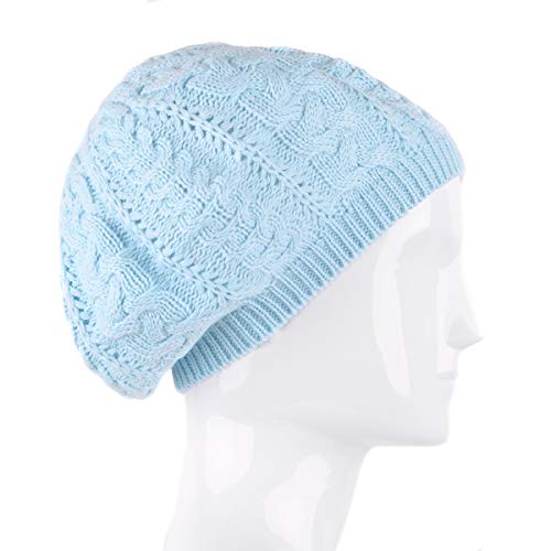 Image of Nollia Soft Knit Solid Color Beanie, Chic, and Lightweight Crochet Knitted Style Beanie Hat for Women, One Size Slouchy Hat
