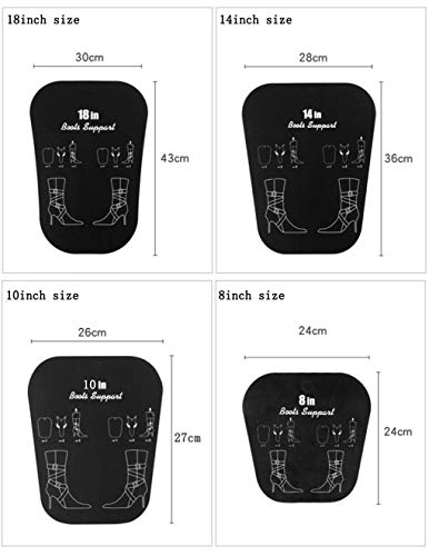 ericotry 2Pair (4PCS) Boot Shaper Form Inserts Multifunction Thicken Automatic Support Shape Shoe Tree Tall Short Boot Shaper Knee High Shoes Boot Holder Hanger (14\" Height) - Thumbnail 4