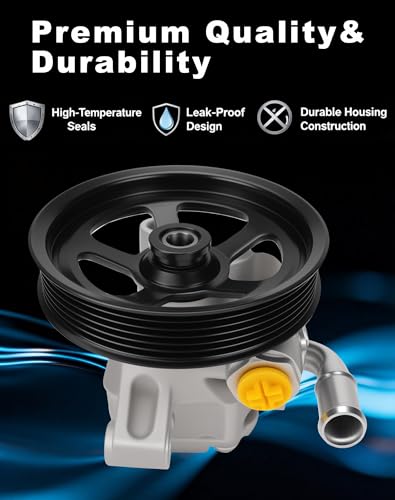 Image of 20-2403 Power Steering Pump for Traverse Acadia Enclave 3.6L | With pulley, fits Traverse /Acadia /Enclave /Outlook 3.6L, replaces 20954812, 20-2403, 96-2403