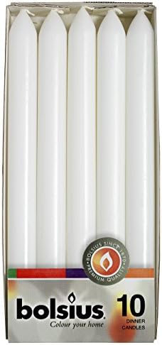 Colonial Candle Unscented Classic White Taper Candles - 10 Inch Pack Of 6 - Virtually Drip-Free, Up To 8 Hour Burn - View #13