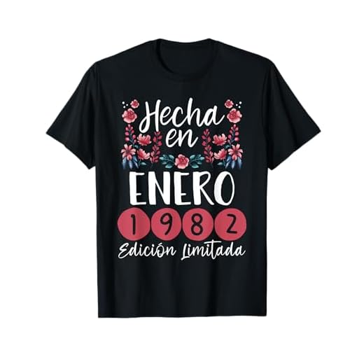 Hecha En Enero 1982 Mujer Regalo 41 Años Cumpleaños Camiseta