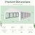 EROMMY 16x32FT Heavy Duty Party Tent, Outdoor Wedding Canopy with 8 Removable Sidewalls, 2 Roll-up Doors, 2 Storage Bags, Gazebo Shelter for Events & Commercial Use, White
