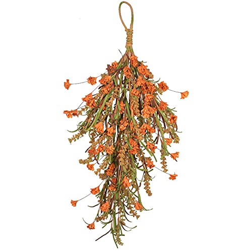 Thanksgiving Fall Wreath Swag for Door, Rustic Fall Nature Maple Autumn ...