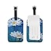 ALAZA Gänseblümchen-Blumen-Ölgemälde Luggage Tag PU-Leder-Tasche Tag Travel Koffer ID Identifier-Gepäck-Aufkleber