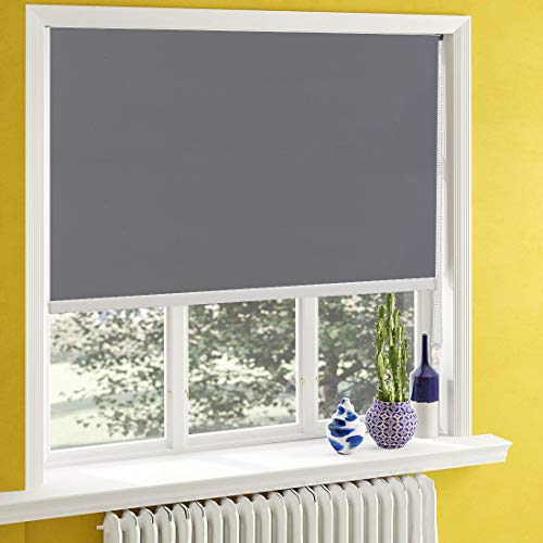 Keego Classic Blackout Shades,Window Shades European Simple Style with Back in White to