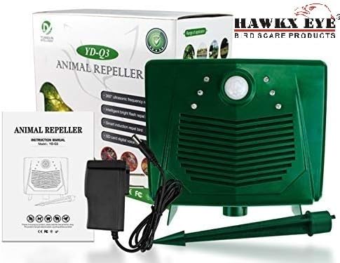 Hawkx Eye Expeller Bird & Animal Expeller 220 V Ac for Outdoor Use to Repele Piegons, Crow, Monkey, Dog Etc- by Hawkx Eye