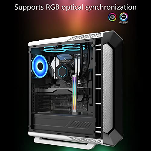 Ljmyy Soporte vertical de aluminio para GPU de refrigeración colorido 5V A-RGB soporte para tarjetas gráficas de computadora, soporte para tarjetas de video, soporte para tarjetas gráficas - imagen 2