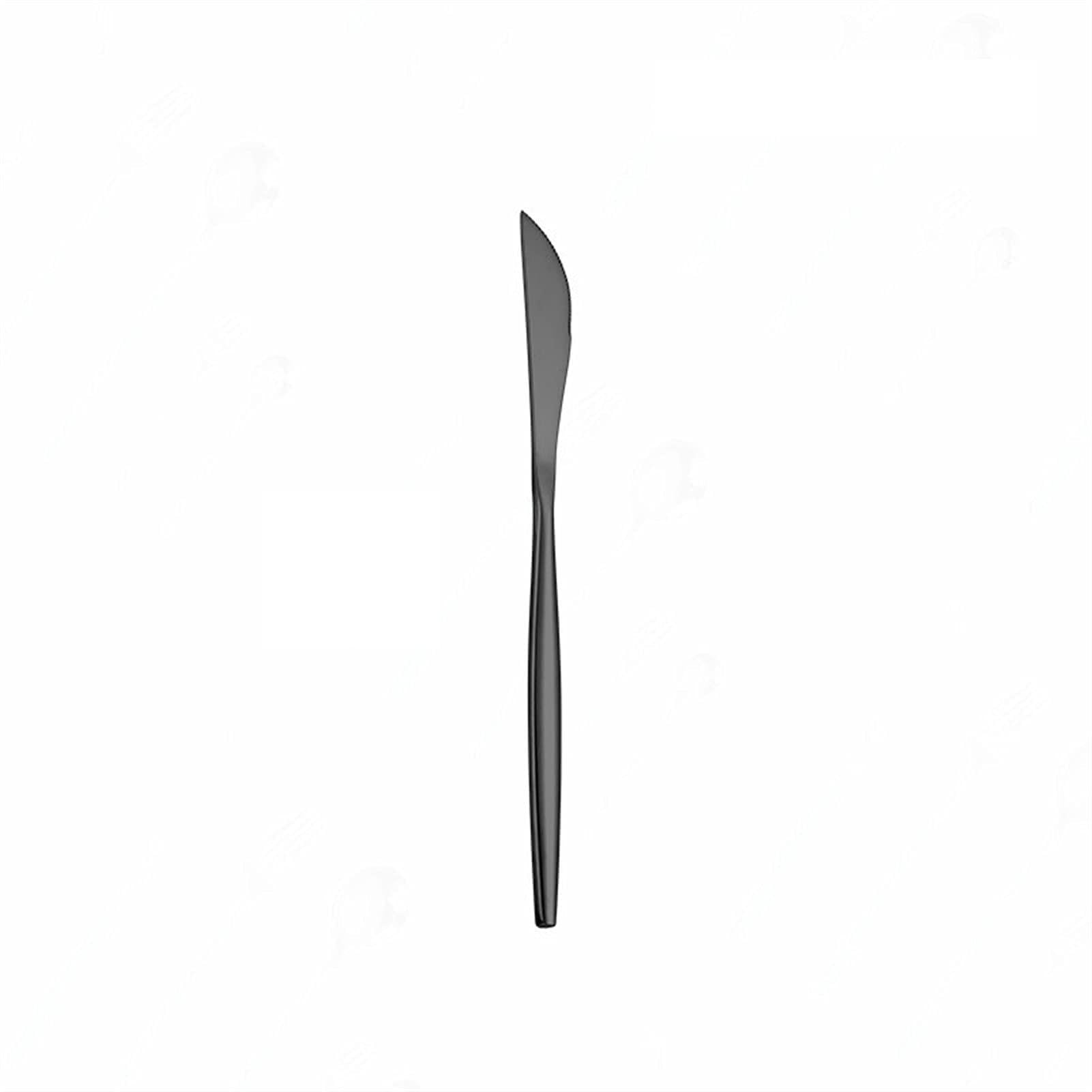 Couteau de table noir pour une couverture de vaisselle chic lors de vos dîners