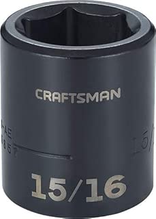 CRAFTSMAN Shallow Impact Socket, SAE, 1/2-Inch Drive, 15/16-Inch (CMMT15857) - coolthings.us