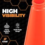 Xpose Safety 18 Inch Orange Traffic Cones, 4-Pack - Image 6