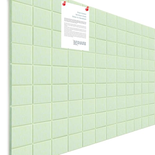 Carreaux en feutre décoratifs vert sauge pour mur de maison