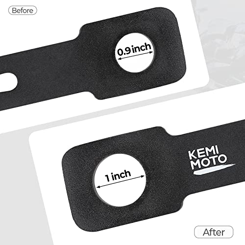 Image of KEMIMOTO Motorcycle License Plate Bracket Universal Curved Side License Plate Holder for Sportster Softail Dyna Sport Bike Compatible with Cruiser Iron 883 1200 Street Glide Forty Eight Sportster s