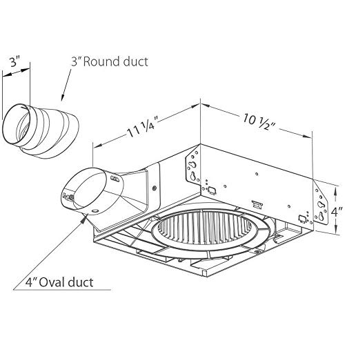Apple Barrel SLM70H 70 Cfm Bath Exhaust Fan With Humidity Sensor thumb #4