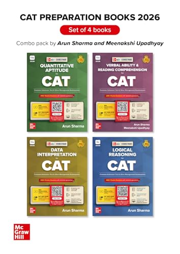 Image of Arun Sharma CAT Bundle /Set of 4 books - Quantitative Aptitude(Quant) + Verbal Ability & Reading Comprehension(VARC) + Logical Reasoning(LR) + Data Interpretation(DI) | CAT 2026 Exam | Edition