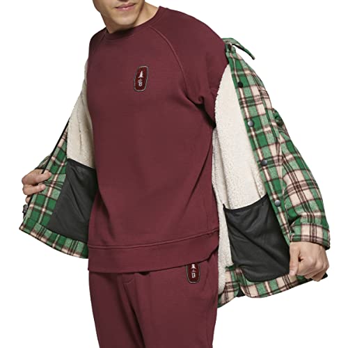 Image of BASS OUTDOOR mens Wool Blend Sherpa Lined Shacket