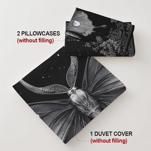Drap-housse crâne floral imprimé 3D microfibre douce - 8