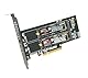 ADWITS Dual NVMe SSD auf PCIe 5.0/4.0/3.0 X8 oder X16 Adapter, 2-Laufwerk SSD Speichererweiterungskarte, unterstützt Boot/RAID, erfordert PC/Server-Mainboard mit PCIe-Bifurkation