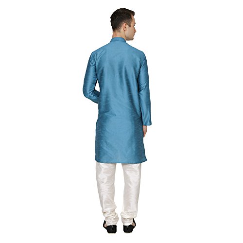 Image of Royal Kurta Men's Cotton Silk Plain Solid Long Only Kurta