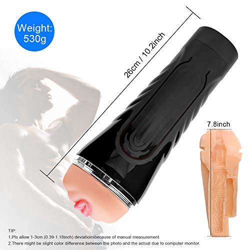 Brinquedo de masturbação masculino Brinquedo de masturbação de carne, brinquedo com 10 velocidades e