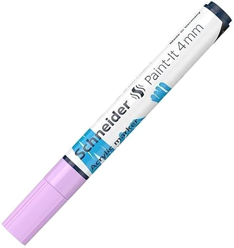 Schneider Paint-It 120228 Stylo acrylique (avec pointe ogive de 4 mm, peintures 