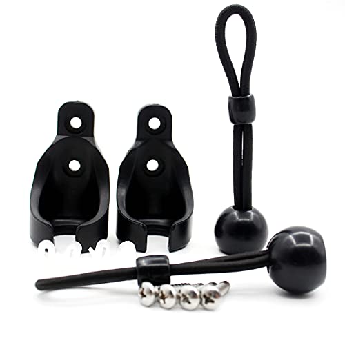 Shade Bungee Kit for Exterior Sun Shades Roller up Blinds,Indoor/Outdoor (Black)