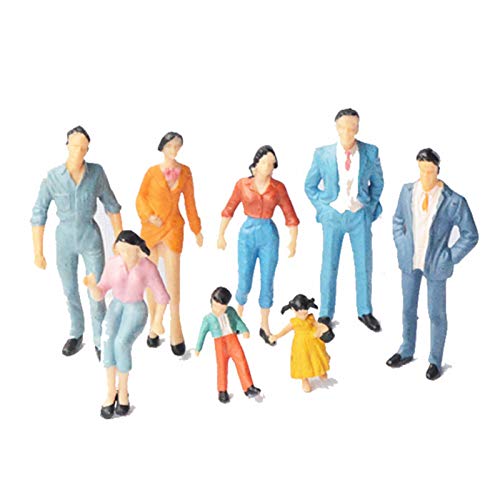 People Figurines, 20 Pcs Model Trains Architectural 1:30 Scale 2.2 Inch Painted Figures Sitting And Standing Tiny People For Miniature Scenes Railway Layout #TOP18