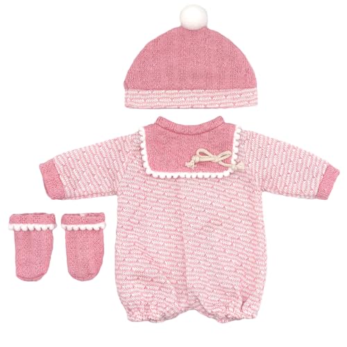 ZWOOS Roupas para bonecas 35 - 43 cm, conjunto bonito rosa claro compatível com New Born Baby bonecas, presentes para meninas e meninos