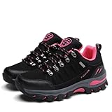 Botas de Senderismo Mujer: Antideslizantes, Zapatos para Caminar al Aire Libre Ligeros - Zapatos de Entrenamiento y Running de Ante para Parejas Tallas Grandes