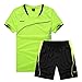 Produktbild Cozozn Fußball Trikots Sport Set Shorts und T-Shirt-Set Jungen Fussball Trikot Trainingsanzug Kinder Fußballtrikots, 4-5 Jahre, Grün(Etikett: 20)