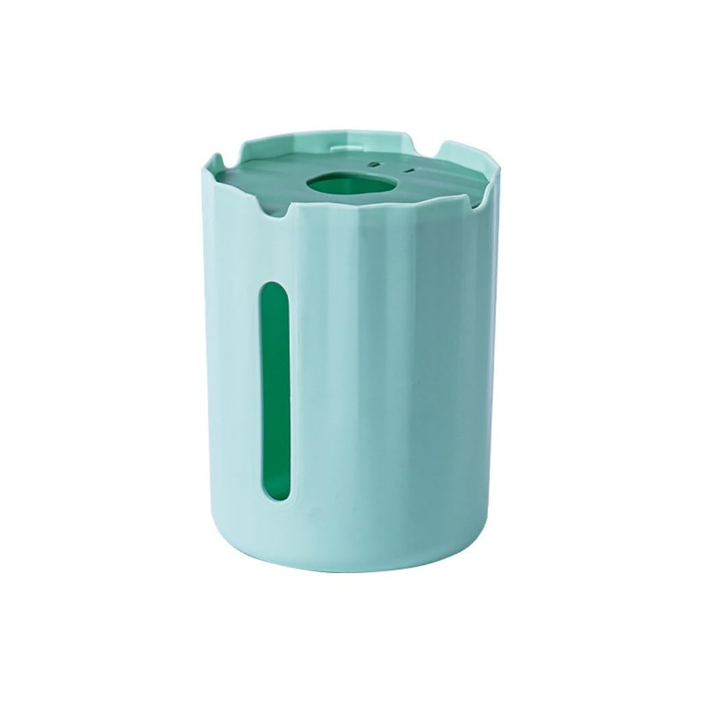 Rouleau de papier toilette et boîte à mouchoirs avec support mural vert