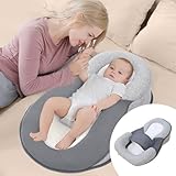 Keilkissen Anti Reflux, Orthopädisches Bett Keilkissen Reflux, Atmungsaktive Mesh Keil Kissen Inclined Schlafkissen mit Memory Schaum, Abwaschbar Stillkissen Dreiecke Ramp Pad mit Klettverschluss (A1)