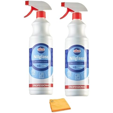 Nilco Nilglass H3 Glass Cleaner with Cloth Cover