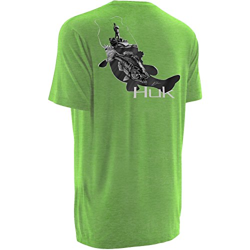 HUK Pêcheur pour homme : t-shirt technique respirant de sport nautique