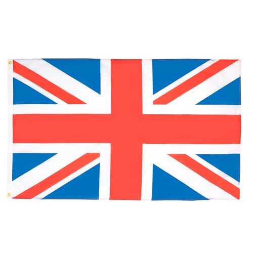 Image of AZ FLAG - United Kingdom Flag - 2x3 Ft - 100D Polyester UK - British - England Banner with Two Metal Grommets - Fade Resistant - Vivid Colors - 2' x 3' Feet - 90x60 Cm
