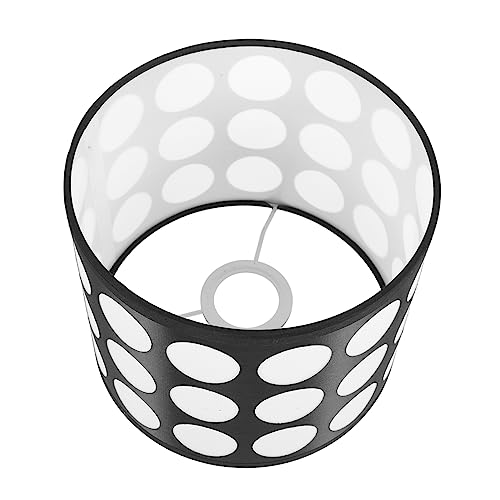 KICHOUSE European Style Bedside Lampshade Linen Fabric Rustic Drum Lampshade for Bedroom Lighting