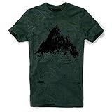 DEPARTED Camiseta para hombre con estampado/diseño 3855-270 – New fit, Cedar Forest Green Melange, XL