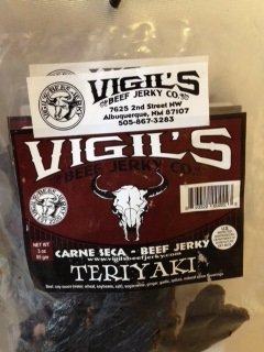 Vigil's Teriyaki Beef Jerky 1oz.