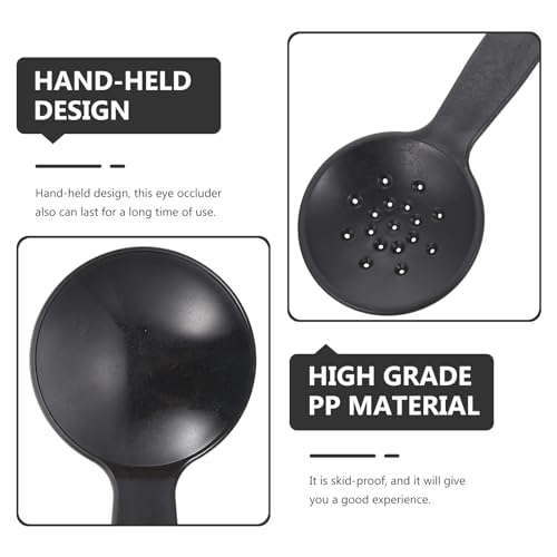 Image of Optometry Mask Eye Occluder Paddle Handheld Eye Exam Tool for Pediatric and Optical Screening 2 Pieces