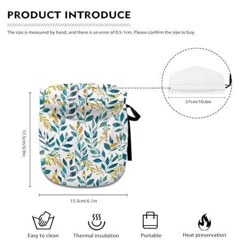 Image of Leave Tea Cosy for Teapots, Dustproof Insulated Tea Pot Protective Cover Kitchen Home Tea Pot Cover Insulation and Keep Warm, Tea Party Restaurant Decor