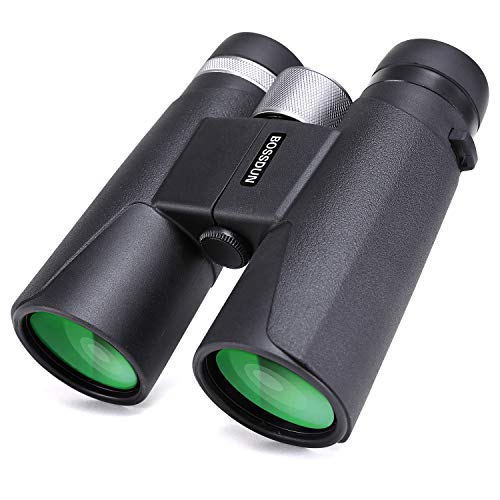 Prismáticos Profesionales, 12x42 Binoculares Compactos para Adultos,Ideales para Caza, Astronomía, Observación de Aves y Camping, Incluye Funda, Correa y Gamuza
