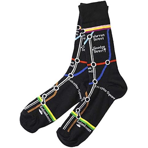 TFL6305 Ladies Licensed Underground Tube Map Sock Size 4-7 Cover