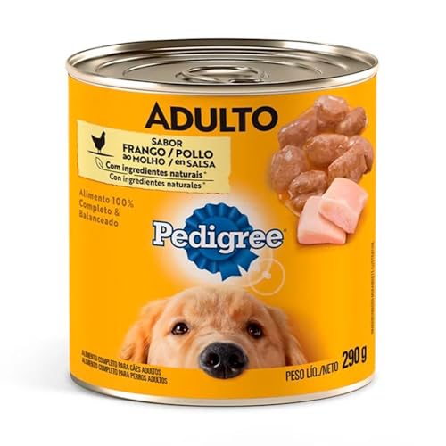 PEDIGREE Ração Úmida Para Cachorros Pedigree Lata Frango Ao Molho Adultos 290G