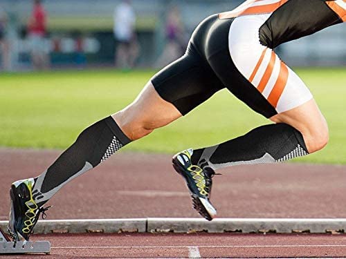 Miavogo 3 Par de Medias de Compresión para Hombre, Medias de Soporte Con Elástico, Calcetines de Compresión Hombres, Adecuado para Deportes, Viajes, Fitness (L/XL) - imagen 3