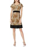 Star Vixen Women's Short-Sleeve Houndstooth Dress