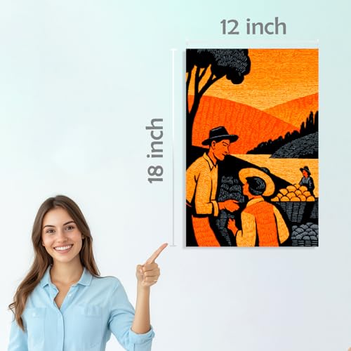 Image of SiddArtify Vintage Travel Wall Art Prints Set - Retro People Poster Decor for Living Room Office - 12x18 inch Board Pack of 6